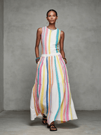 Mira Maxi Dress | Colorful Woven, Sleeveless Long Dress for Women 2