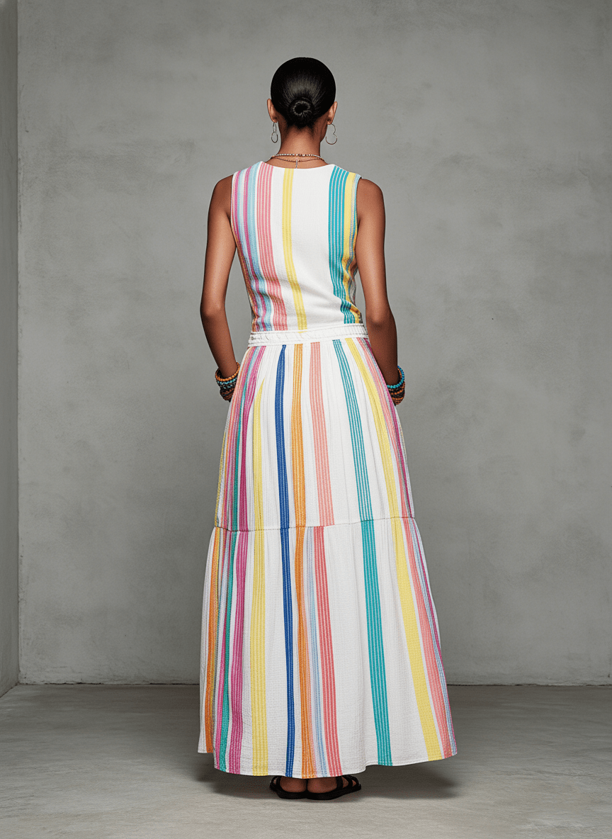 Mira Maxi Dress | Colorful Woven, Sleeveless Long Dress for Women 3