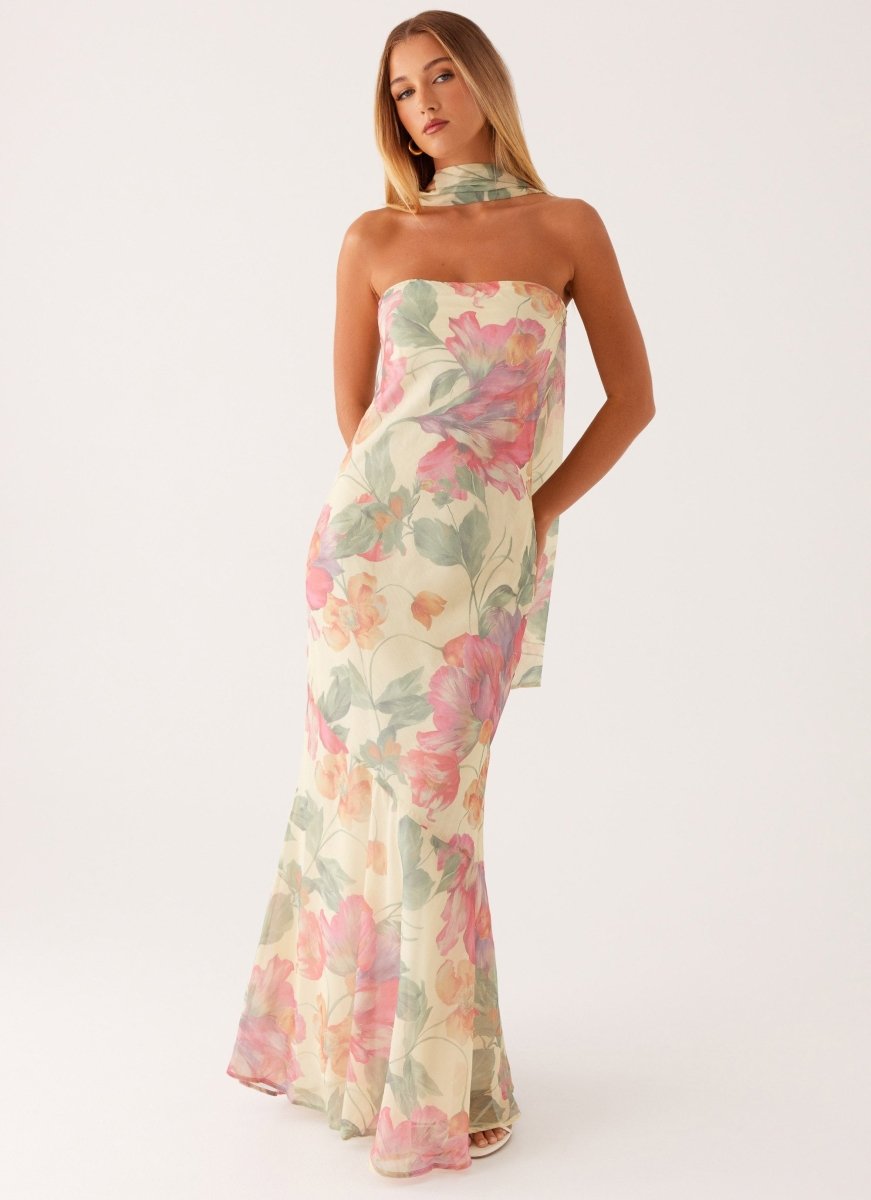 Mira Maxi Dress | Floral Print, Adjustable Straps for Wedding Guests and Summer Events 0