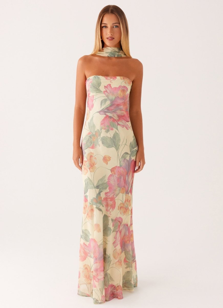Mira Maxi Dress | Floral Print, Adjustable Straps for Wedding Guests and Summer Events 1