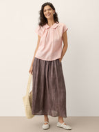 Mira Pintuck Top | 100% Linen, A-Line Silhouette 7