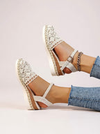 Mira Wedge Sandals | Espadrille Wedges with Adjustable Ankle Strap 2