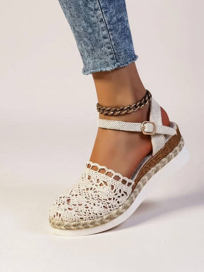 Mira Wedge Sandals | Espadrille Wedges with Adjustable Ankle Strap 5