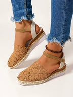 Mira Wedge Sandals | Espadrille Wedges with Adjustable Ankle Strap 6