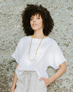 Mira Women's Top | Loose-Fit Linen, Breathable Design 3
