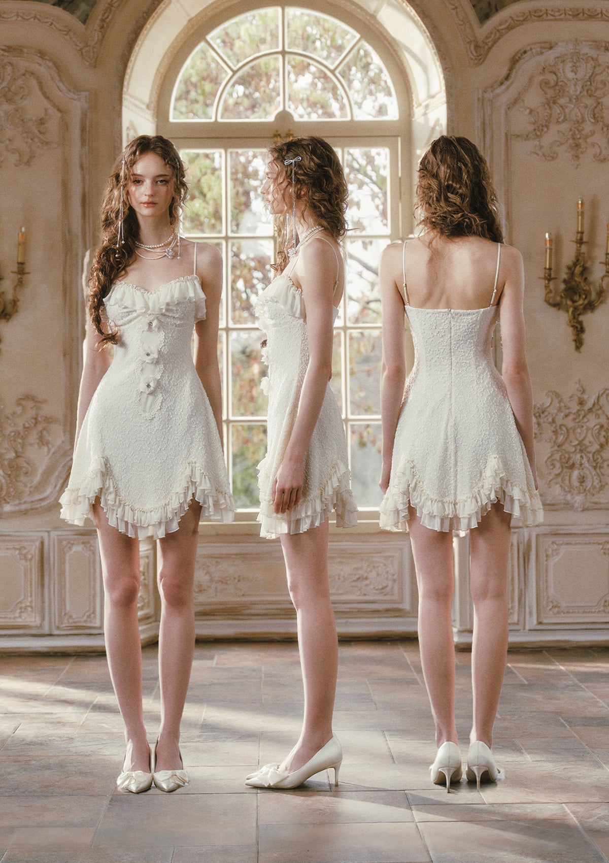 Misty Cloud Dress | Floral Lace, Slim-Fit Summer Dress for Women 3