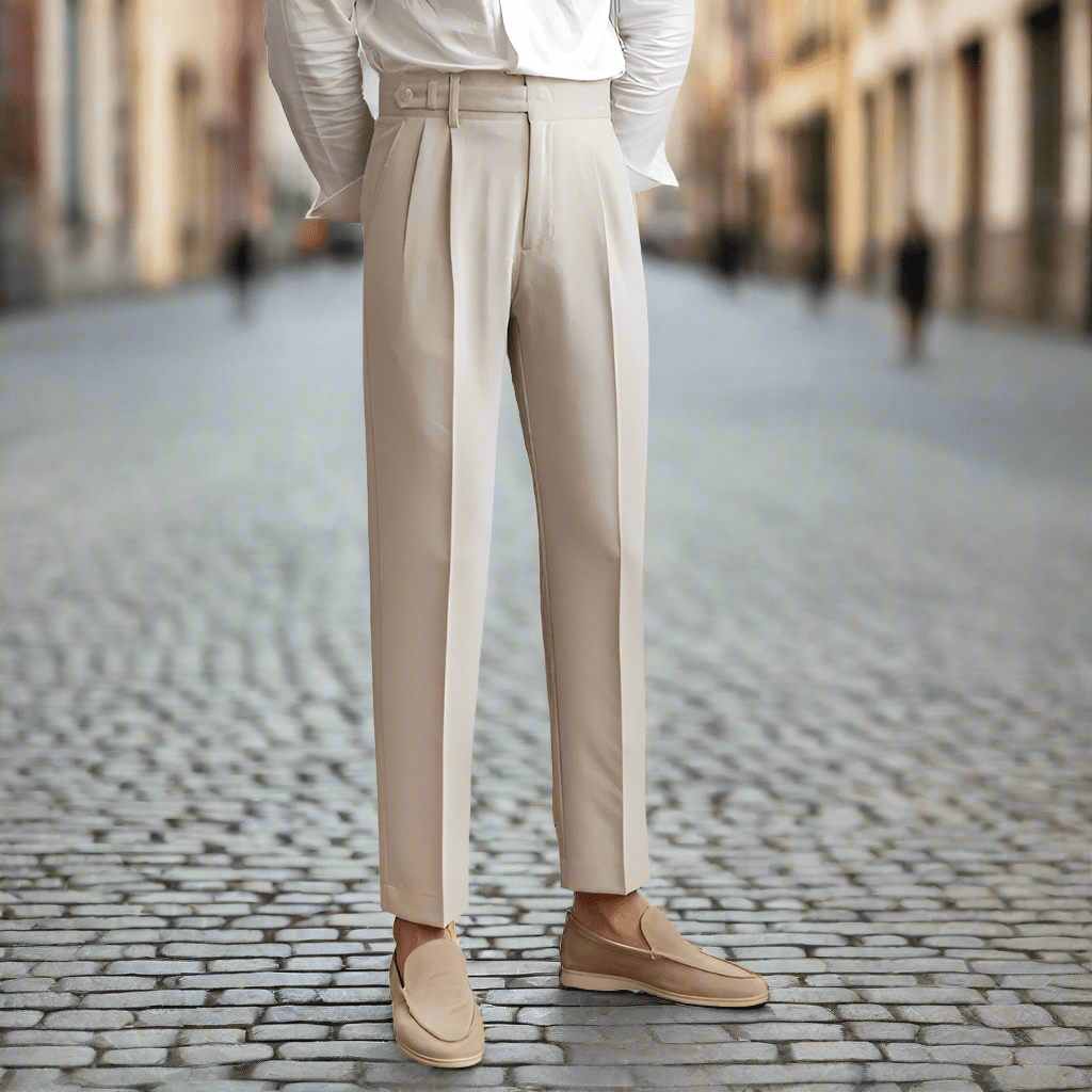Noble Naples Pants | High-Waist, Straight Fit, Lightweight Polyester 1