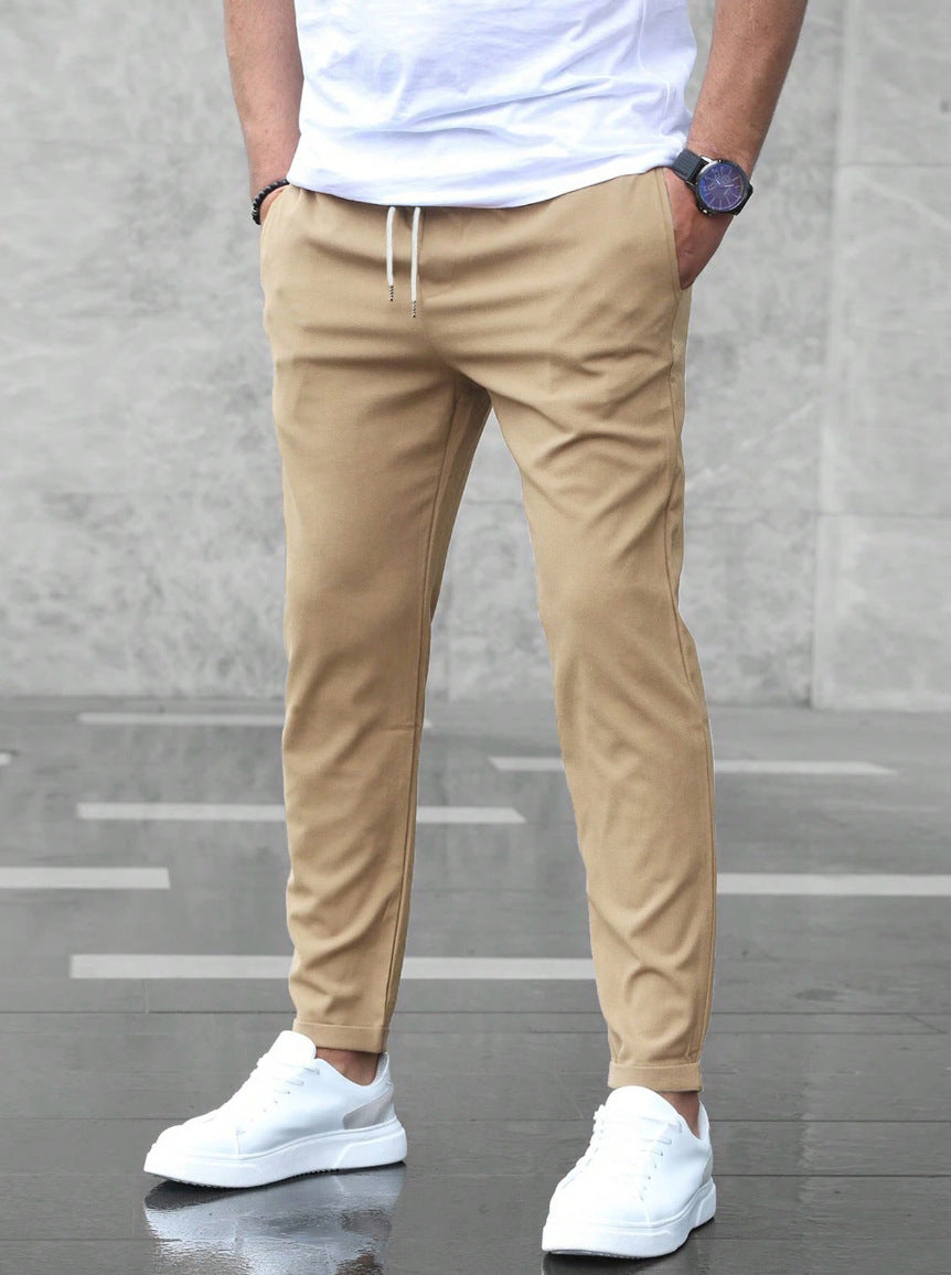 Brixon Men's Casual Trousers featuring a premium lightweight fabric, designed with a straight-leg fit for comfort and style. - 2