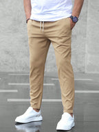 Brixon Men's Casual Trousers featuring a premium lightweight fabric, designed with a straight-leg fit for comfort and style. - 2