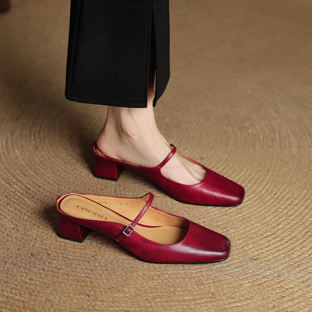Meyra | Leather Mules