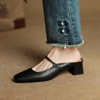 Meyra | Leather Mules