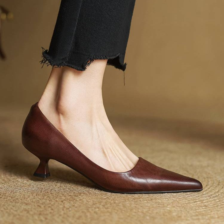 Serane | Leather Heels