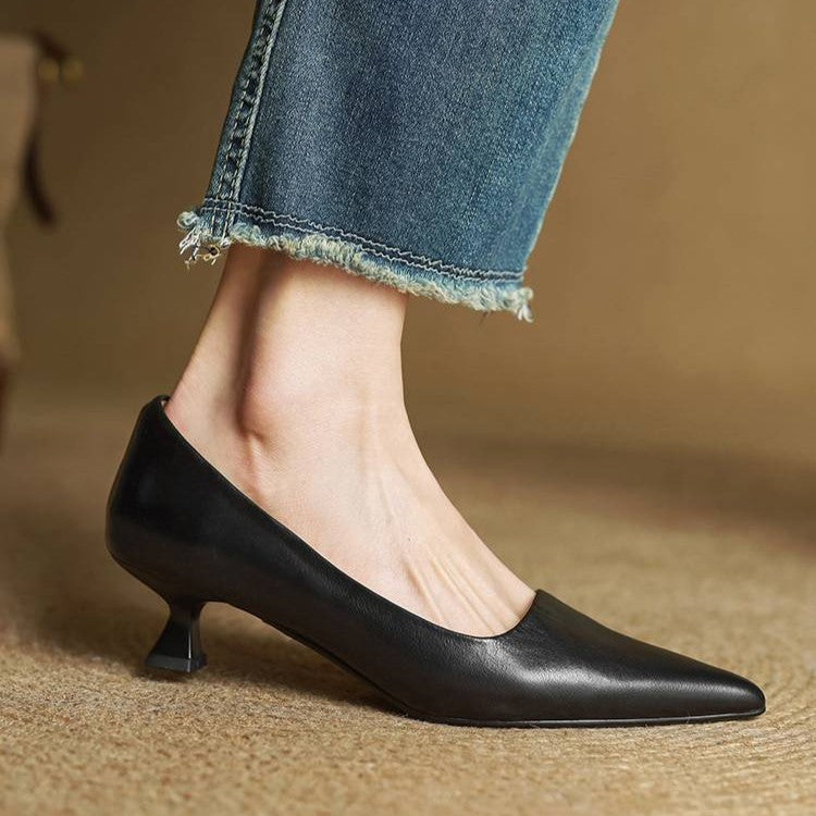 Serane | Leather Heels