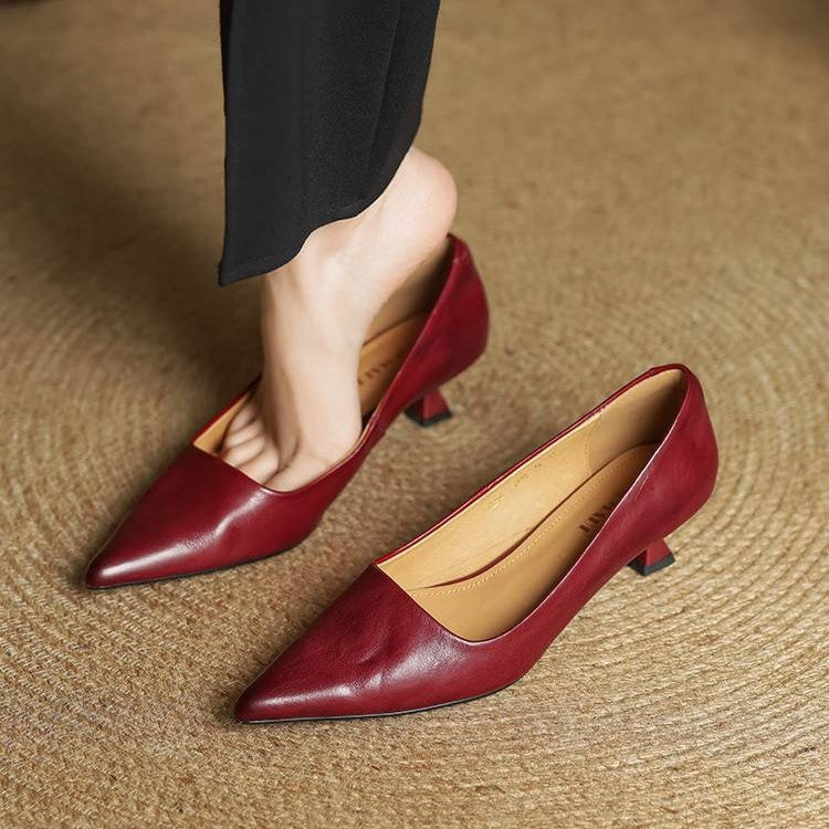 Serane | Leather Heels