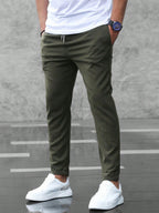 Brixon Men's Casual Trousers featuring a premium lightweight fabric, designed with a straight-leg fit for comfort and style. - 1