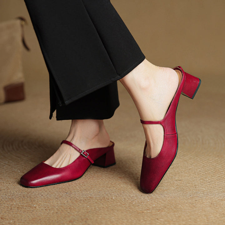 Meyra | Leather Mules