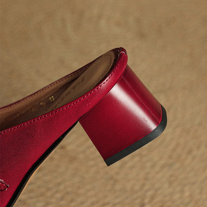 Meyra | Leather Mules