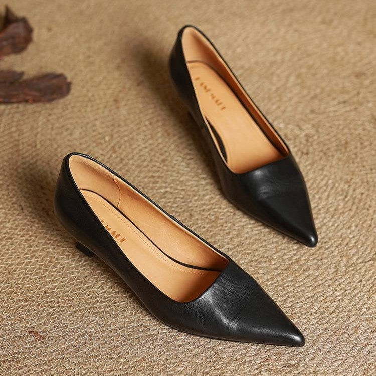 Serane | Leather Heels