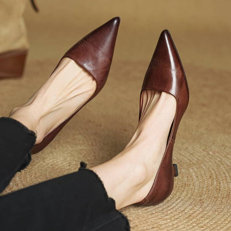 Serane | Leather Heels
