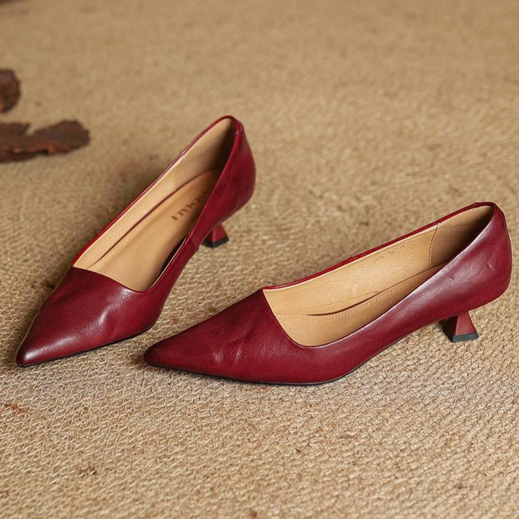 Serane | Leather Heels