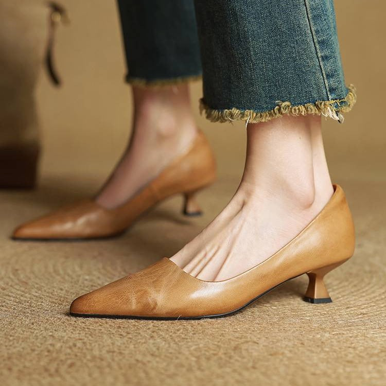 Serane | Leather Heels