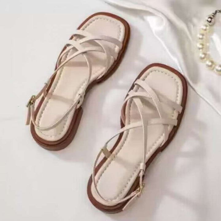 Vittoria Strap Sandals featuring orthopedic cushioning and made from stylish vegan leather, perfect for comfort and support. - 6