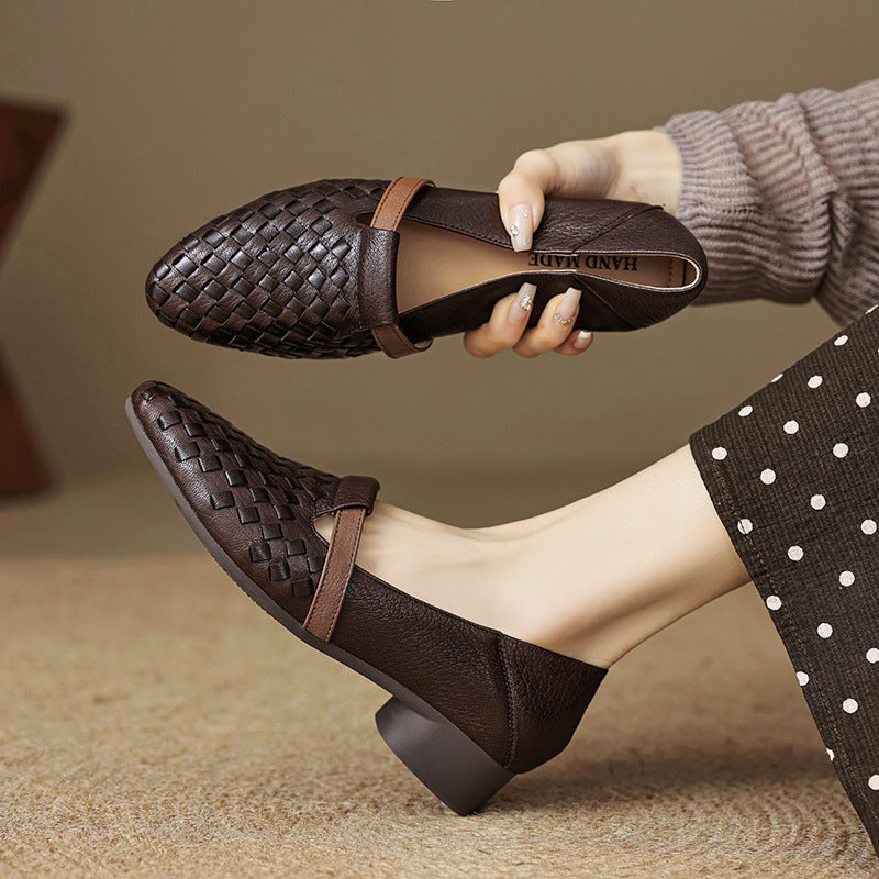 Ardelle | Woven Leather Loafer
