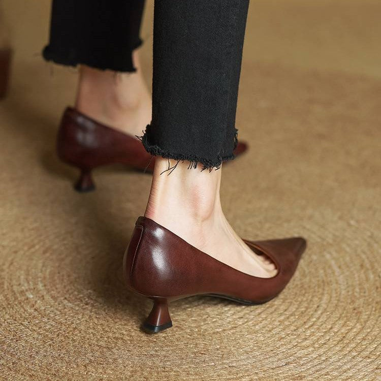 Serane | Leather Heels