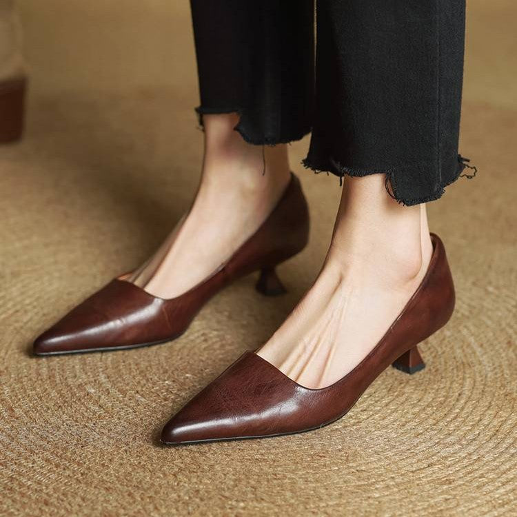 Serane | Leather Heels