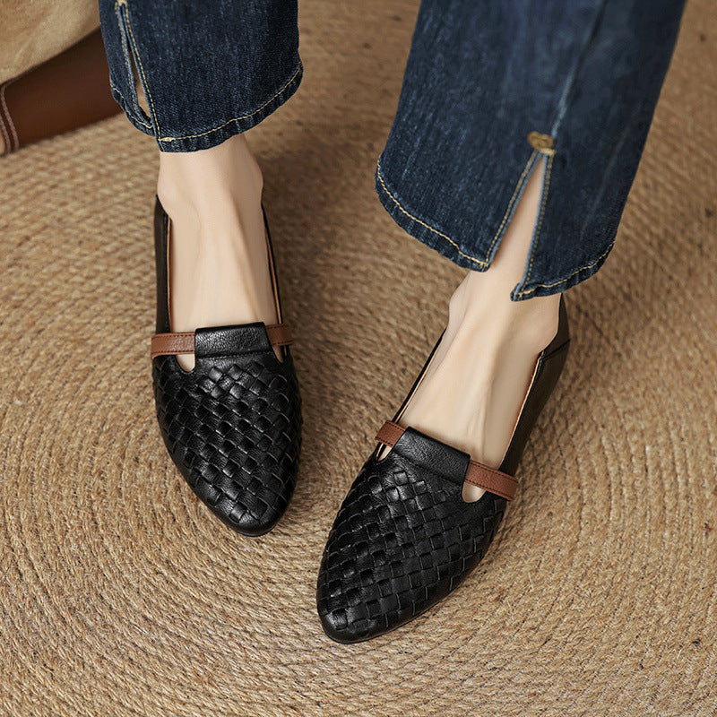 Ardelle | Woven Leather Loafer