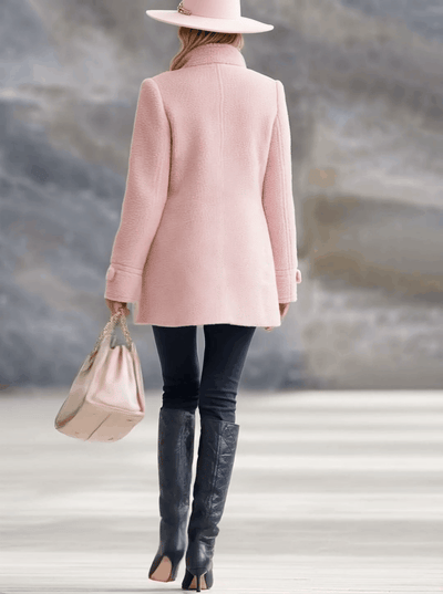 Polly | Casual Vintage Fleece Zip-Up Jacket Coat