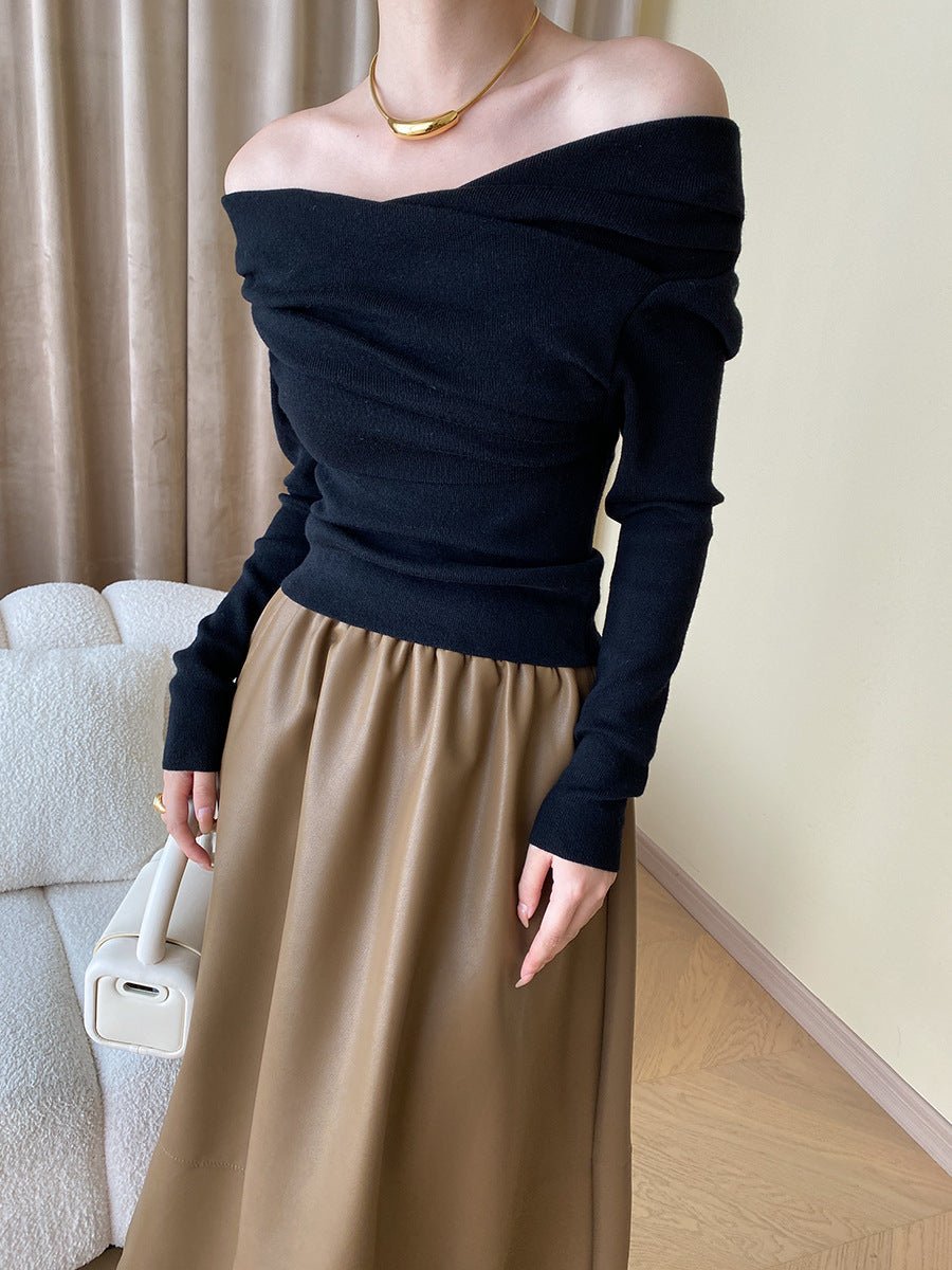 Olea Women's Top | Off Shoulder, Slim Fit Going Out Top 7