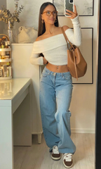 Mila | Low Waist Stretch Denim Jeans