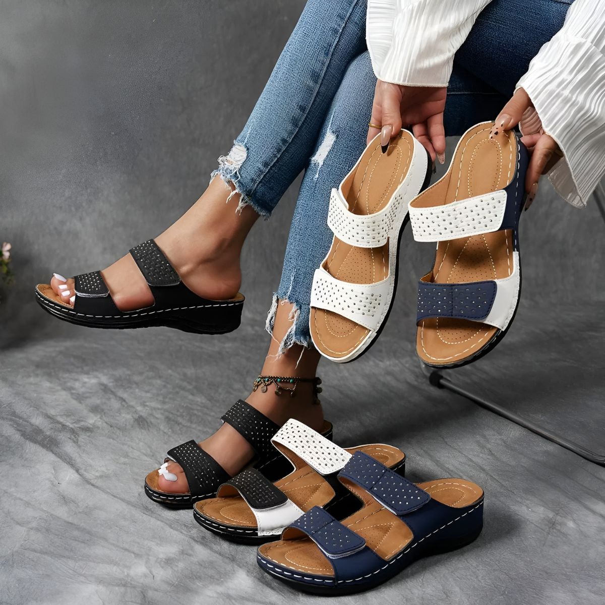 Théodora | Elegant & Comfortable Orthopedic Sandals