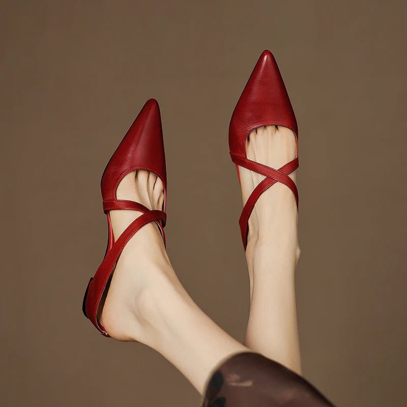 Palma Mules for Women | Genuine Leather, Open-Toe Design 0