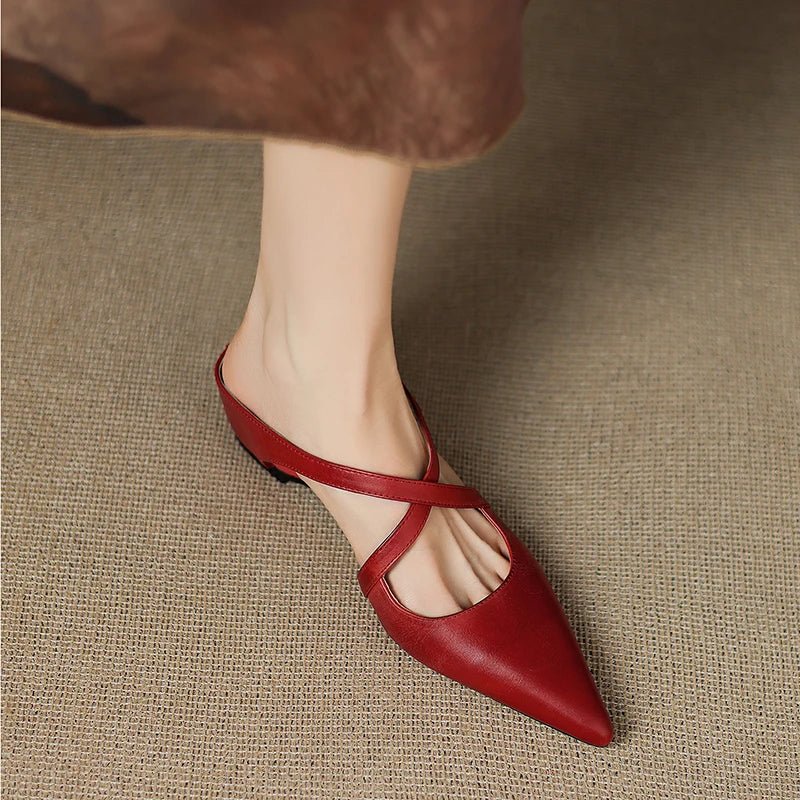 Palma Mules for Women | Genuine Leather, Open-Toe Design 1