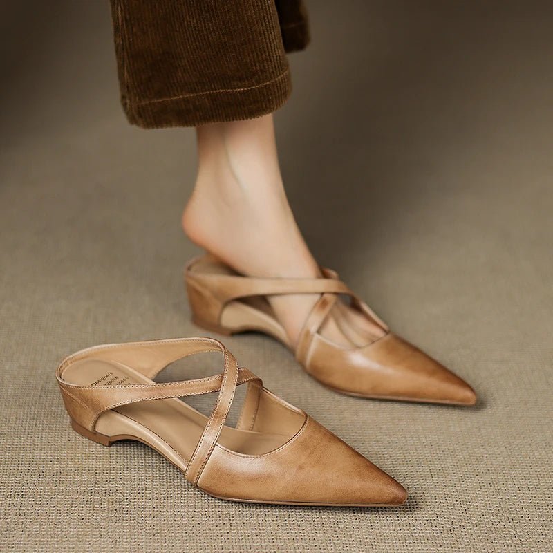 Palma Mules for Women | Genuine Leather, Open-Toe Design 9