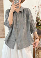 Pinky Women's Shirt | Oversized Cotton, Bracelet Sleeve 3