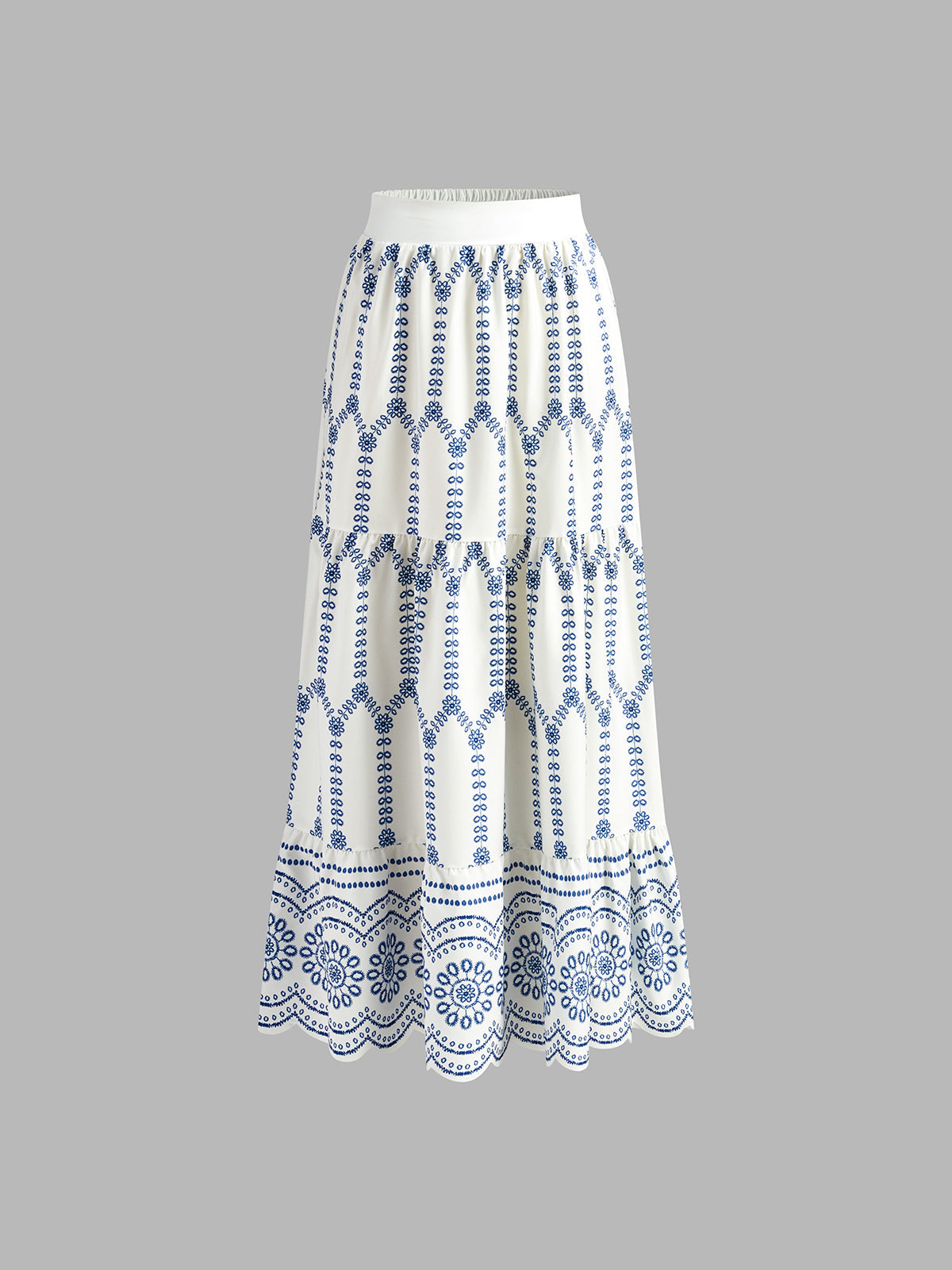 Pinta Two Piece Skirt Set | Printed Polyester, Tie Back Design 3