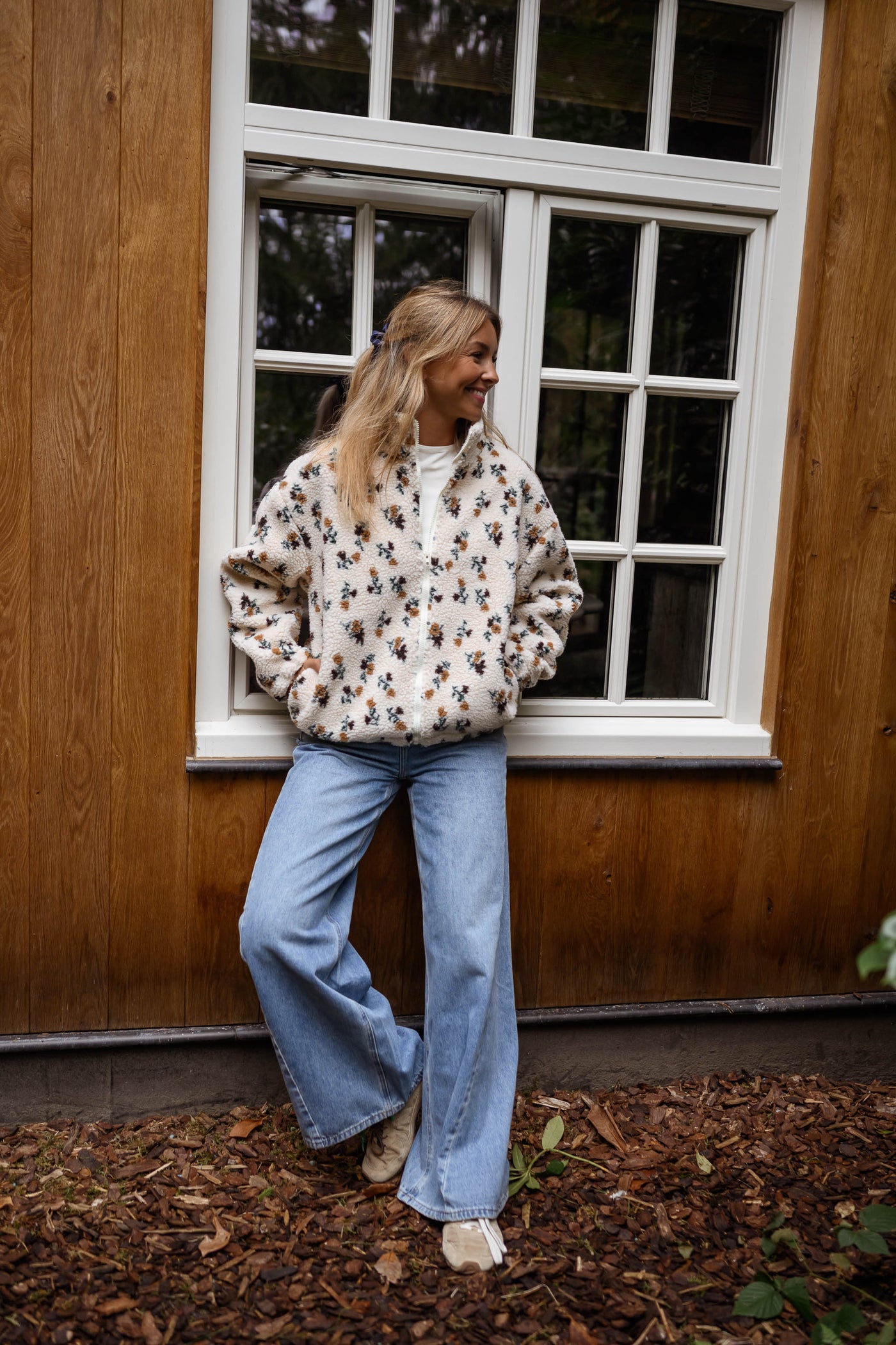 Alice Fleece | Ecru Floral