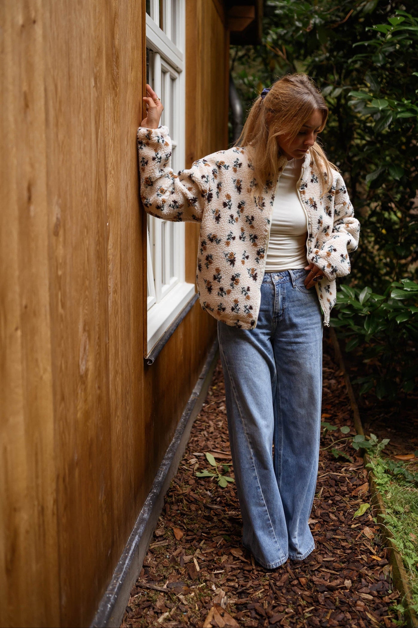 Alice Fleece | Ecru Floral