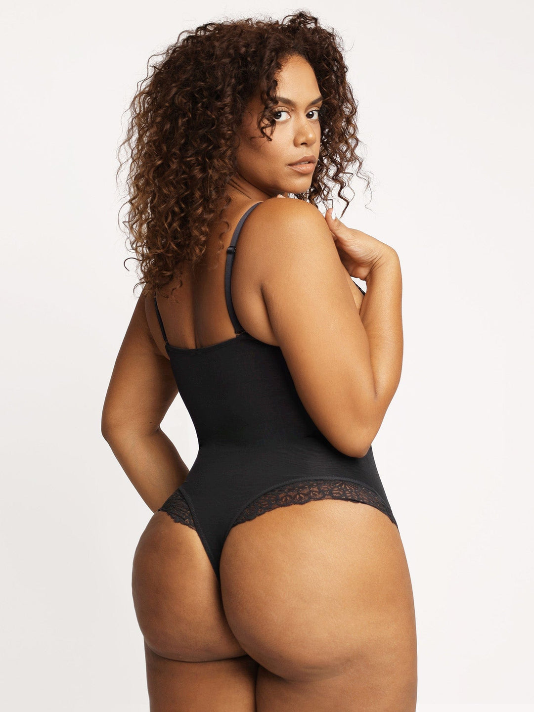 Poppy Lace Bodysuit | Deep-V Neck, Breathable Fabric, Tummy Control 2