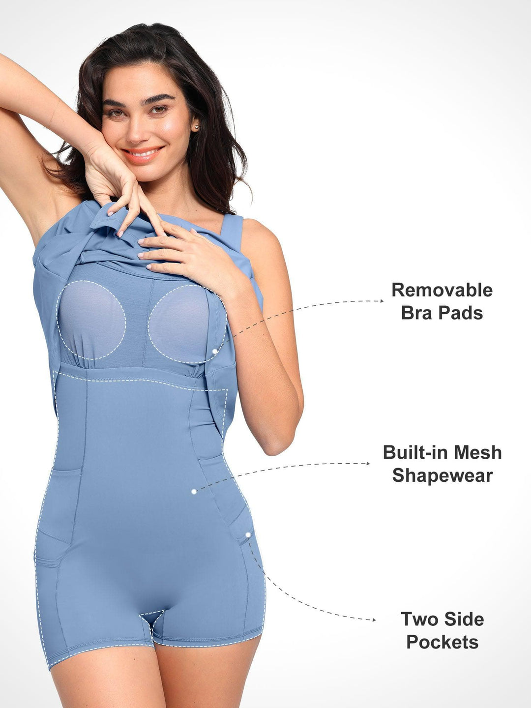 Poppy Workout Dress | High-Stretch Fabric, A-Line Silhouette 2