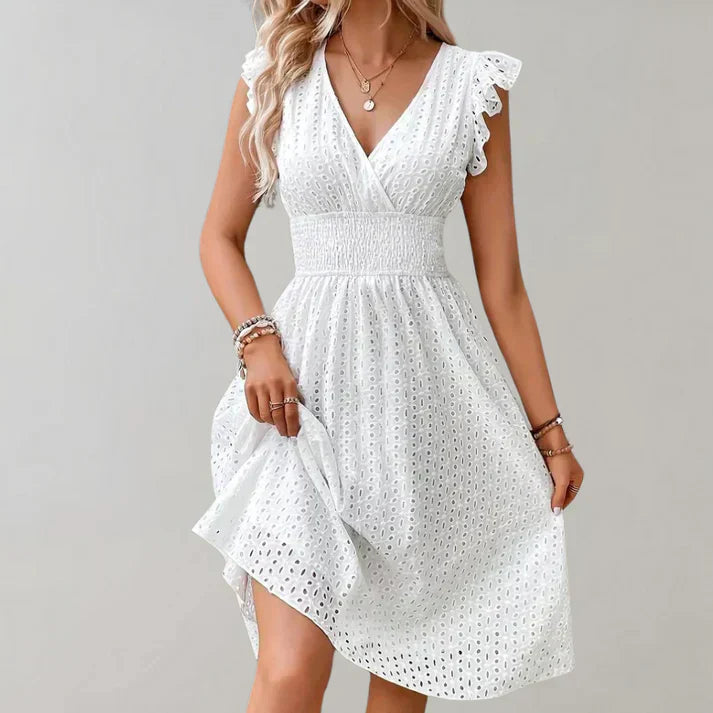 Pride Flutter Sleeve Dress | Lightweight Summer Wedding Guest Dress 2