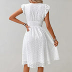 Pride Flutter Sleeve Dress | Lightweight Summer Wedding Guest Dress 4