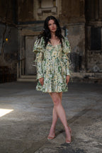 Primavera Vigil Dress | Cotton Mini with Ruffled Circle Skirt for Wedding Guests 3