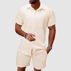 Relaxtic Mens Shirt and Shorts Set | Woven Material, Regular Fit 0