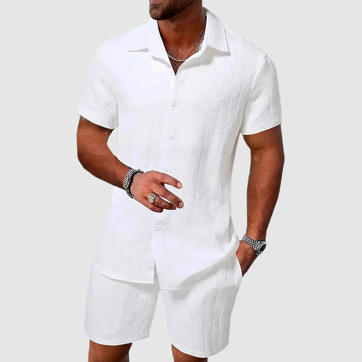 Relaxtic Mens Shirt and Shorts Set | Woven Material, Regular Fit 1