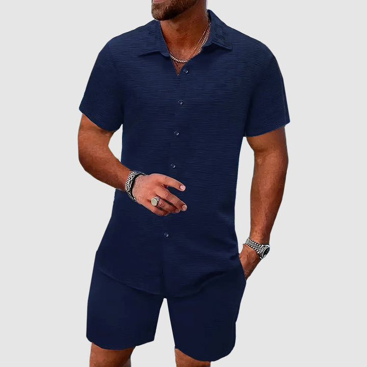 Relaxtic Mens Shirt and Shorts Set | Woven Material, Regular Fit 2