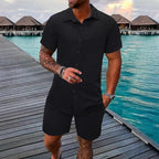 Relaxtic Mens Shirt and Shorts Set | Woven Material, Regular Fit 7